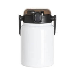 Butelka podróżna ze stali nierdzewnej 750 ml z uchwytem do sublimacji - biała