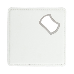 Kwadratowa podkładka pod kubek z otwieraczem do butelek do sublimacji