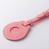 Skórzana zawieszka na bagaż / etui na AirTag do sublimacji - różowa