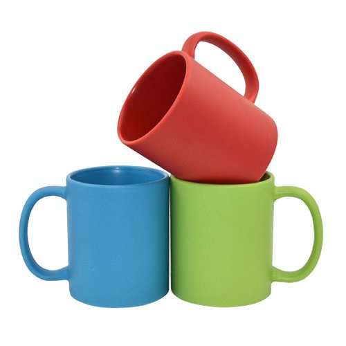 Kubek Full Color - zielony, matowy do termotransferu