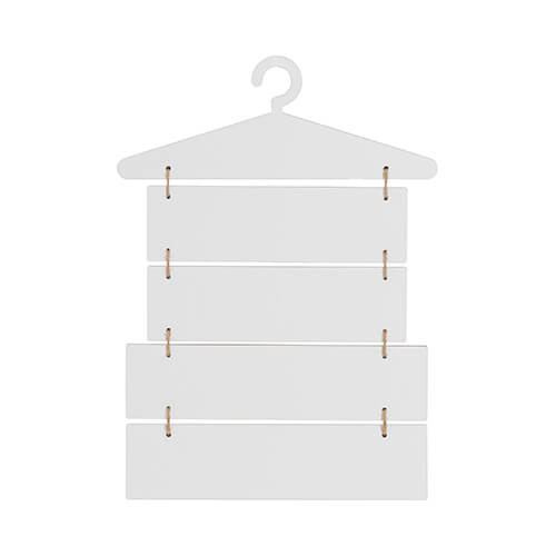 Pięć wiszących ramek z MDF-u do sublimacji - wieszak