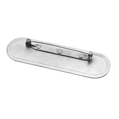 Identyfikator metalowy z zaokrąglonymi narożnikami 71 x 21 Sublimacja Termotransfer