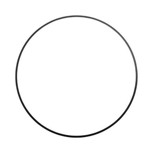 Ramka z MDF-u z czarną krawędzią do sublimacji - ∅ 25,4 cm