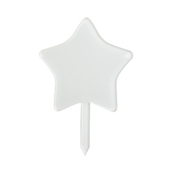 Akrylowy topper na tort do sublimacji - gwiazda