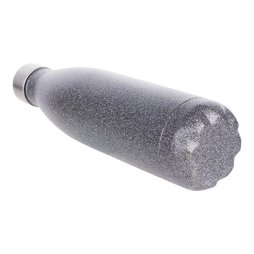 Bidon - butelka na napoje 500 ml do sublimacji - szara brokatowa