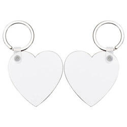 Dwustronny brelok z MDF-u do sublimacji - serce