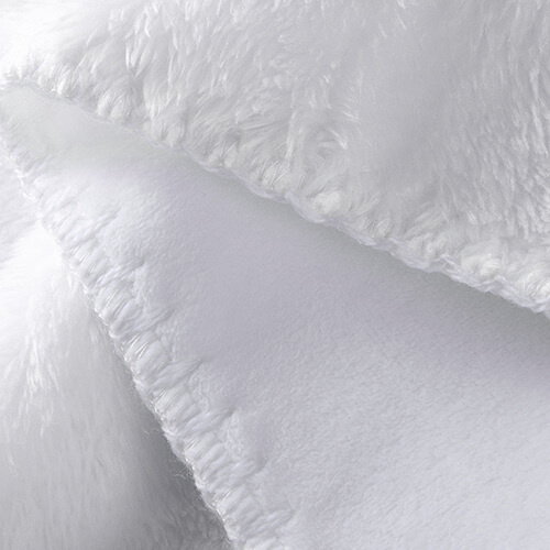 Kocyk z mikrofibry i polaru arktycznego do sublimacji - biały