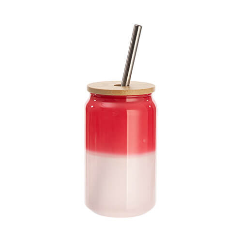 Szklanka 400 ml zmieniająca kolor pod wpływem ciepła do sublimacji - czerwona