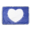 Pluszowy koc Bleached Starry Blue Heart do sublimacji