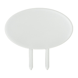 Akrylowy topper na tort do sublimacji - owal