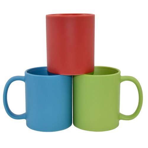 Kubek Full Color - czerwony, matowy do termotransferu