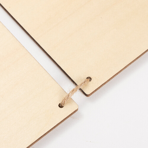 Sześć prostokątnych wiszących ramek ze sklejki do sublimacji