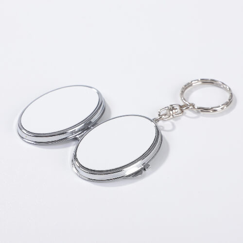 Brelok zamykane lusterko do sublimacji - owal