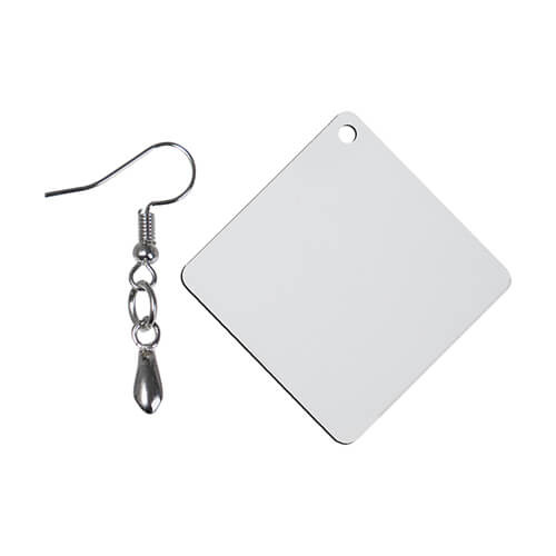 Kolczyki z MDF-u do sublimacji - kwadrat