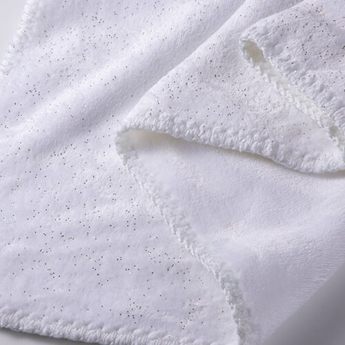 Kocyk Minky do sublimacji - złoty brokat