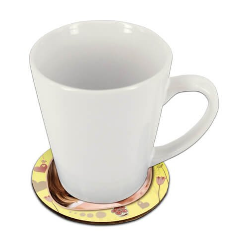 Okrągła podkładka pod kubek Ø 10 cm z MDF-u do sublimacji