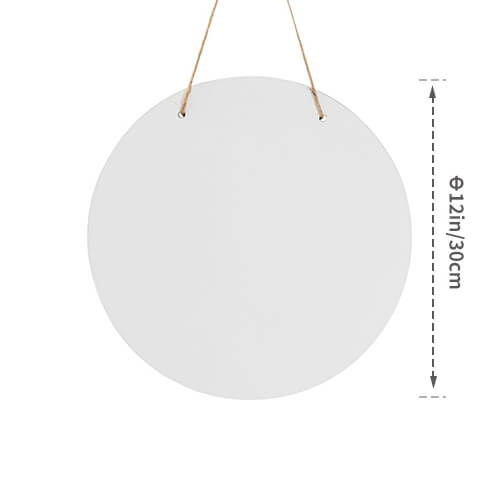 Zawieszka na drzwi z MDF-u do sublimacji - koło Ø 30 cm