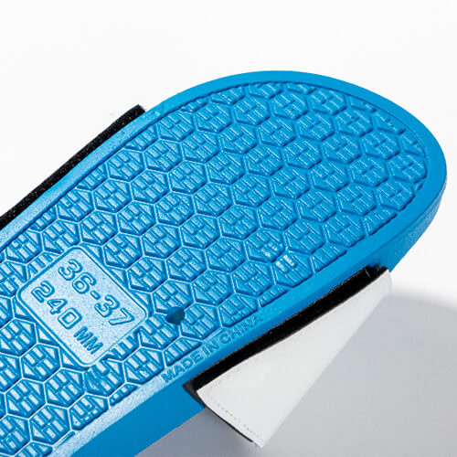 Klapki dla dorosłych do sublimacji - niebieska podeszwa