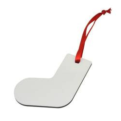 Zawieszka-ozdoba choinkowa skarpeta MDF Sublimacja Termotransfer