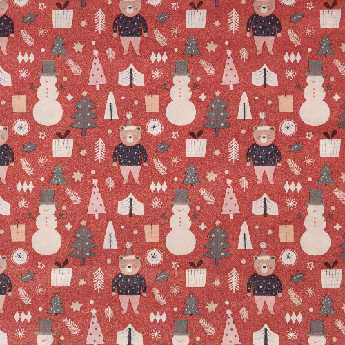 Folia do hydrosublimacji Craft Express - Bear and White Snowman