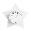 Identyfikator akrylowy z kolorowym podświetleniem LED do sublimacji - gwiazda