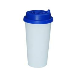 Kubek ECO Tumbler z Granatowym Wieczkiem Sublimacja Termotransfer