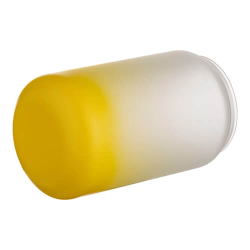 Szklanka 400 ml szroniona do sublimacji - żółty gradient