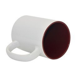 Kubek MAX 450ml z Bordowym wnętrzem Sublimacja Termotransfer