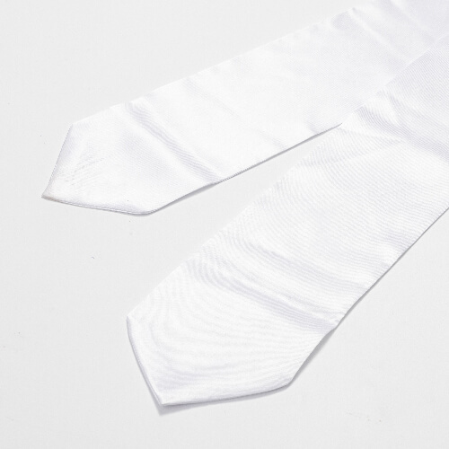 Biały krawat 152 x 10 cm do sublimacji