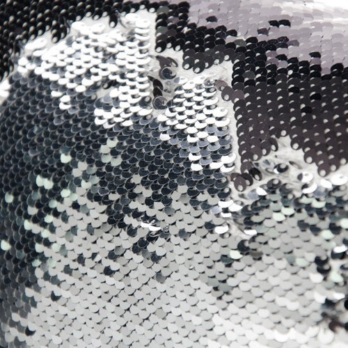 Poszewka 40 x 40 cm z cekinami do sublimacji - srebrna