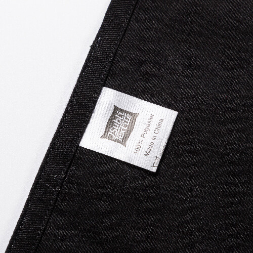 Czarna zapaska z trzema kieszeniami dla dorosłych do sublimacji