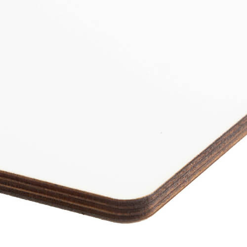 Arkusz ze sklejki do sublimacji 20,3 x 30,5 cm - biały