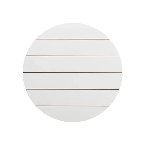 Okrągła ramka na zdjęcie z MDF-u, w paski, Ø 25,4 cm