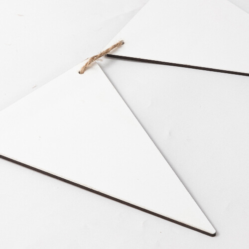 Dekoracja ścienna z MDF-u do sublimacji - 8 trójkątów