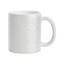 Kubek 325 ml z efektem spękanej powierzchni do sublimacji - srebrny