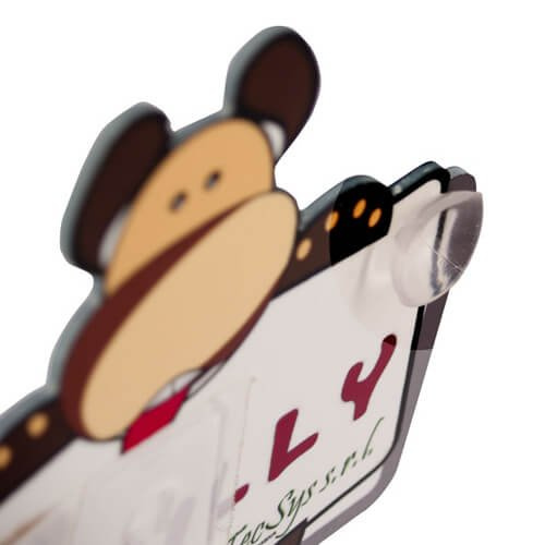 Plastikowa tabliczka z przyssawkami - pies - do sublimacji