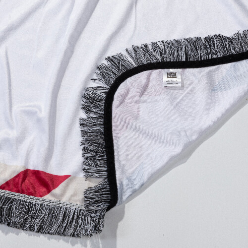 Pluszowy koc 150 x 100 cm z wzorem koperty do sublimacji