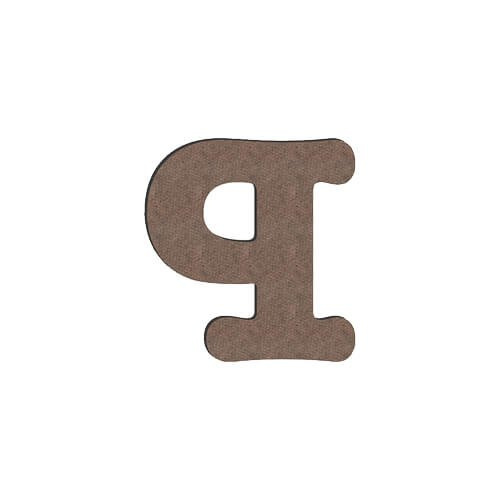 Litera dekoracyjna z MDF-u do sublimacji 10 cm P