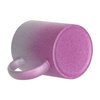 Kubek 330 ml z brokatem do sublimacji - różowo-srebrny gradient