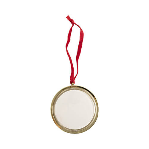 Obrotowa ozdoba na choinkę do sublimacji - złota