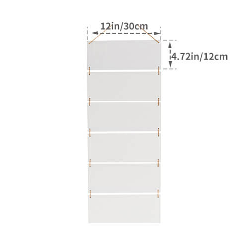 Sześć prostokątnych wiszących ramek z MDF-u do sublimacji