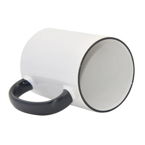 Kubek MAX 450ml z Czarnym uszkiem Sublimacja Termotransfer