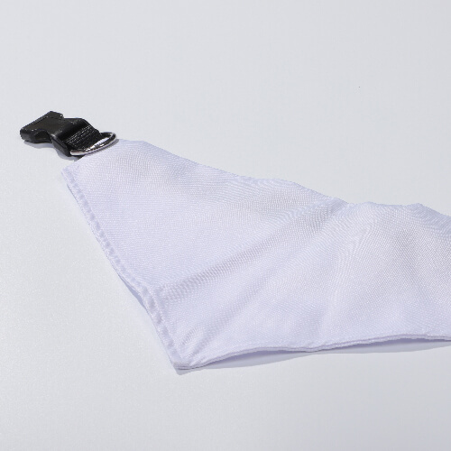 Czarna obroża z bandaną dla zwierząt do sublimacji