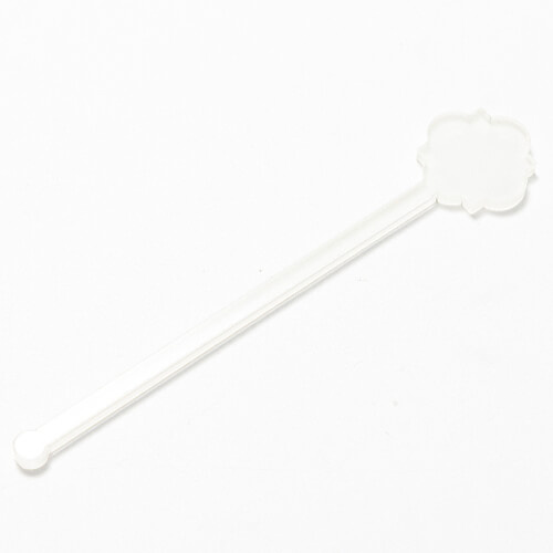 Akrylowe mieszadełko do napojów 15 cm do sublimacji - kwiatek