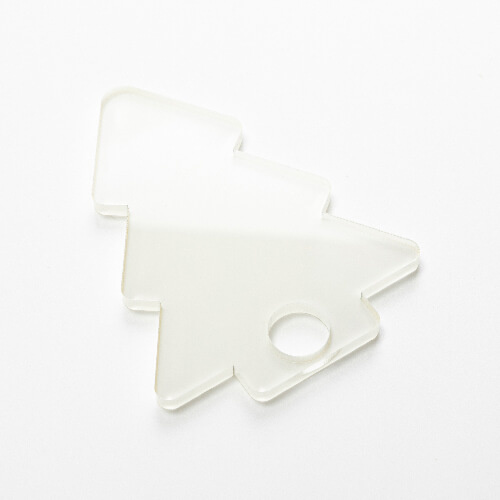 Akrylowa plakietka imienna do kubka 1200 ml do sublimacji - choinka