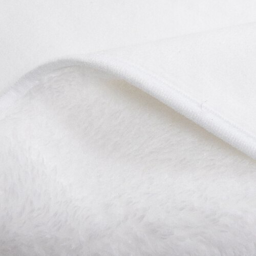 Kocyk z mikrofibry i polaru arktycznego z kapturem 150 x 130 cm do sublimacji - biały