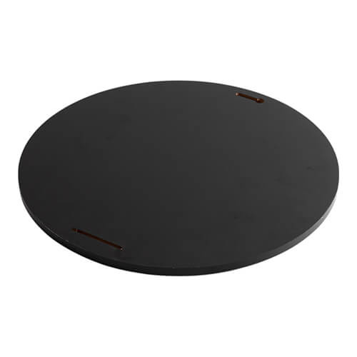 Ramka z MDF-u z czarną krawędzią do sublimacji - ∅ 25,4 cm