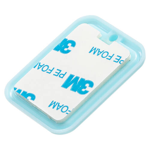 Mały wieszak plastikowy do sublimacji - niebieski prostokąt