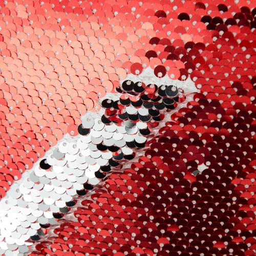 Poszewka 40 x 40 cm z cekinami do sublimacji - czerwona