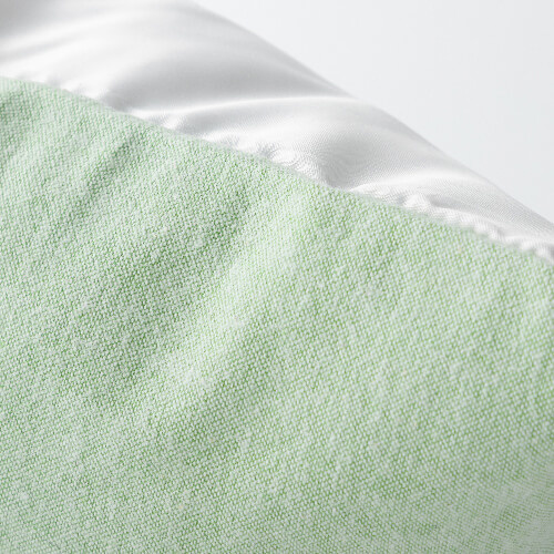 Dwukolorowa poszewka na poduszkę 40 x 40 cm do sublimacji - jasnozielona